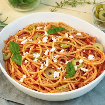 Spaghetti mit italienischer Tomatensauce